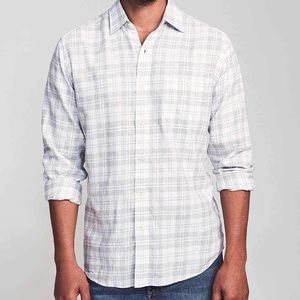 Faherty Everyday Plaid Slim Fit Shirt, Size Large